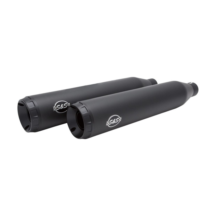 Grand National Slip On Mufflers Black