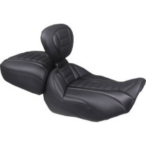 SEAT REAR DLX TOURING BLACK THREAD