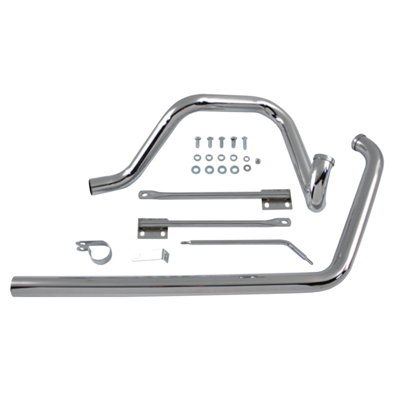 Collecteurs d'échappement 2 en 2 True Dual - Harley Davidson Softail de 1995 à 1999 - Chromé