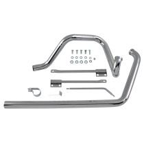 Collecteurs d'échappement 2 en 2 True Dual - Harley Davidson Softail de 1995 à 1999 - Chromé
