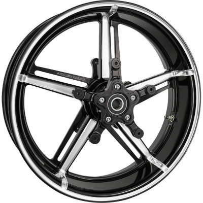 WHEEL FACTORY 24 WITH HUB & ADAPTERS 18" X 5.5" BLK CC