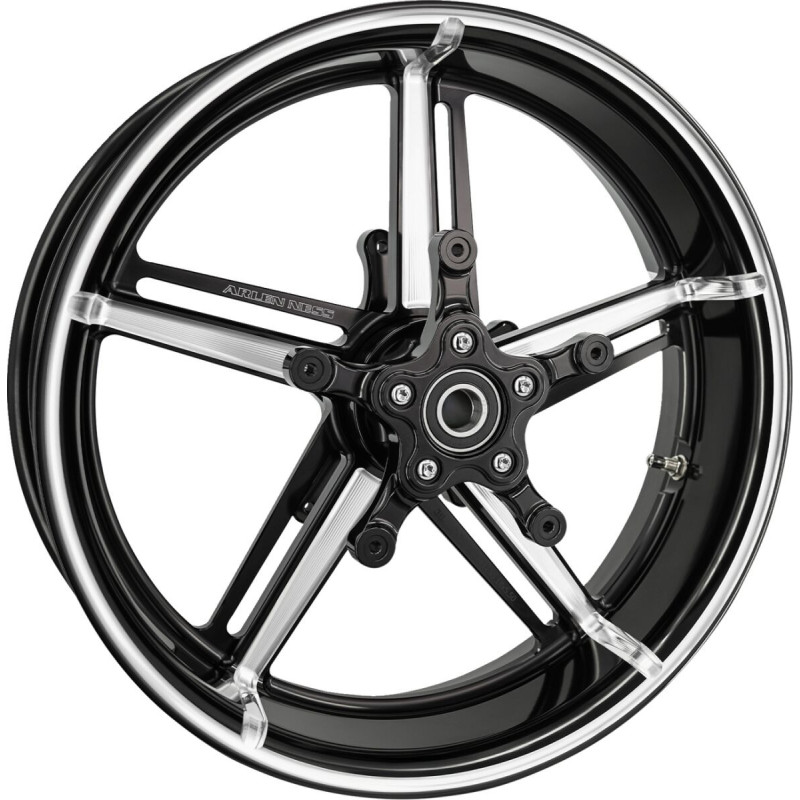 WHEEL FACTORY 24 WITH HUB & ADAPTERS 18" X 5.5" BLK CC