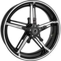 WHEEL FACTORY 24 WITH HUB & ADAPTERS 18" X 5.5" BLK CC