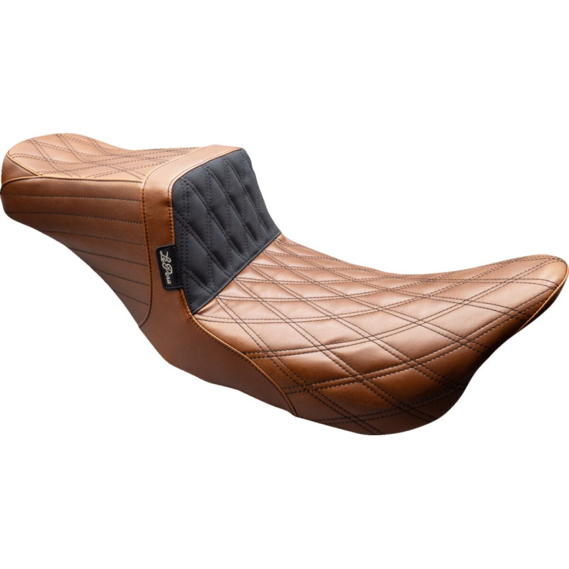 SEAT TAILWHIP DOUBLE DIAM BROWN/BLK 2008-TOURING