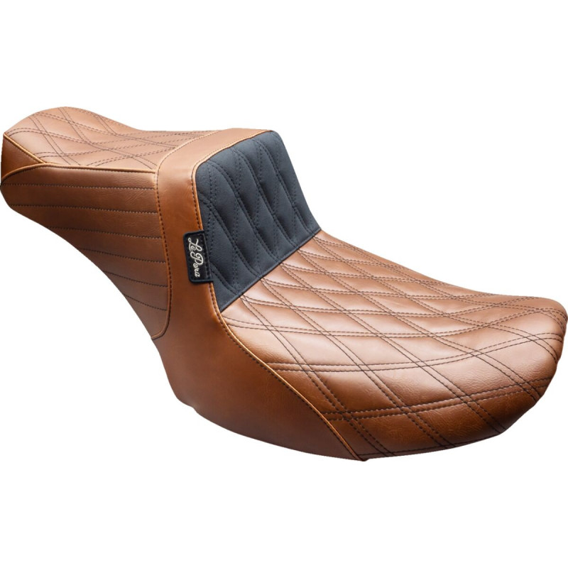 Tailwhip Seat - Double Diamond - Brown/Black Stitch