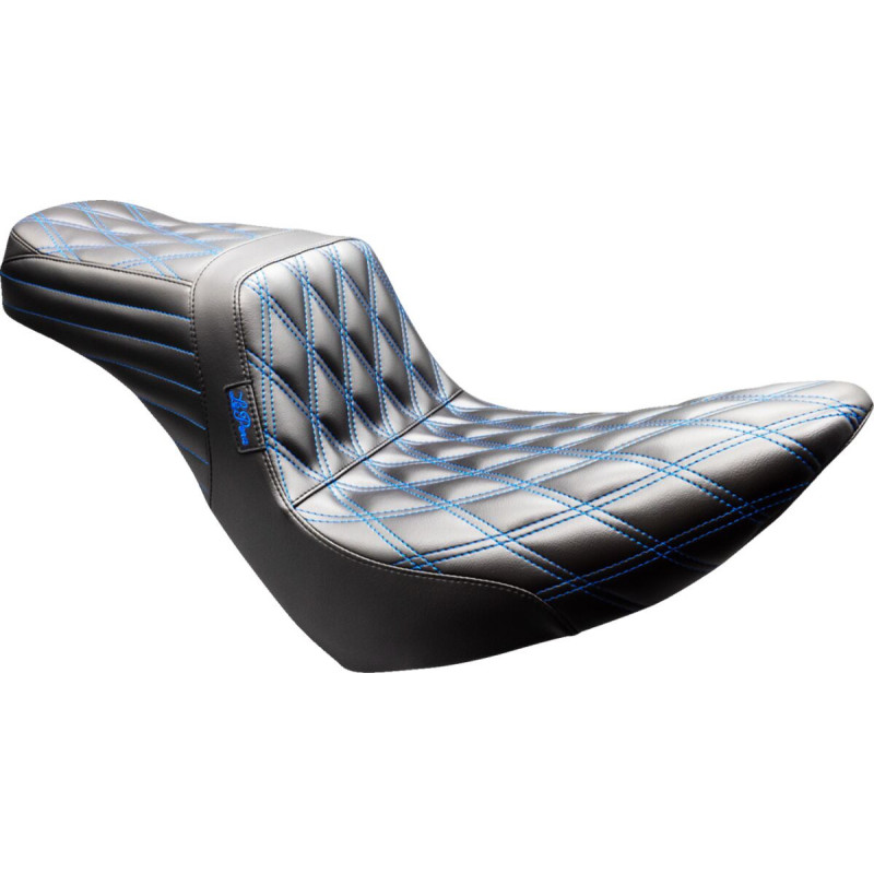 Tailwhip Seat - Double Diamond - Black/Blue Stitch - FX/FL