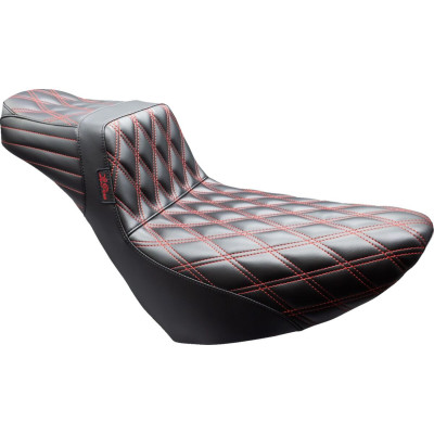 Tailwhip Daddy Long Legs Seat - Double Diamond - Black/Red Stitch - FX