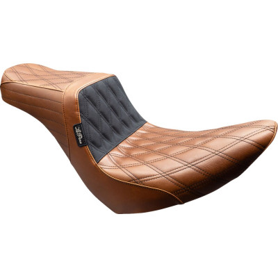 Tailwhip Seat - Double Diamond - Black/Brown Stitch - FX/FL