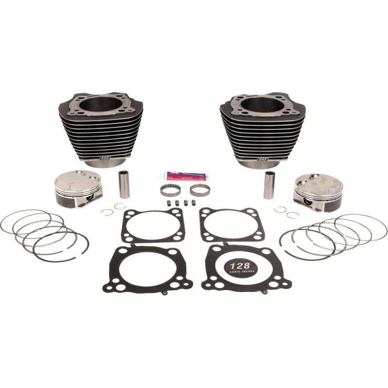 Cylinder Kit 4.25"Bore 4.5"Stroke BlkGraniteW/Highlights M8
