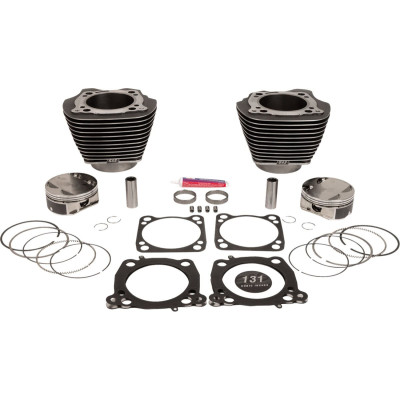 CylinderKit 4.25"Bore 4.625"Stroke BlkGranite w/HighlightM8