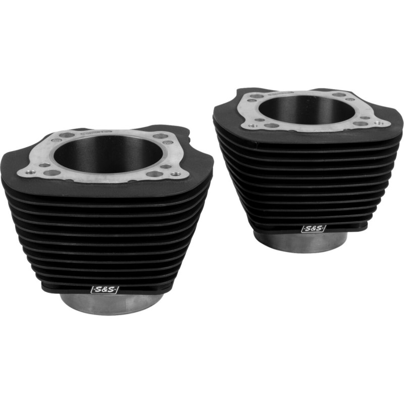 Cylinder Set - 4.32" Bore - Unhoned - Black w/o Highlighted Fins - M8