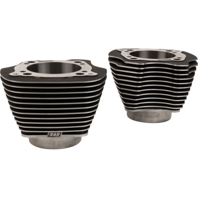 Cylinder Set - 4.32" Bore - Unhoned - Black w/Highlighted Fins - M8