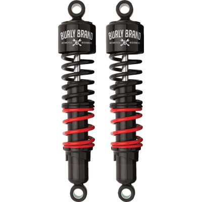 STILETTO SHOCKS, 13" TOURING - (HD SPRING) - BLK/RED