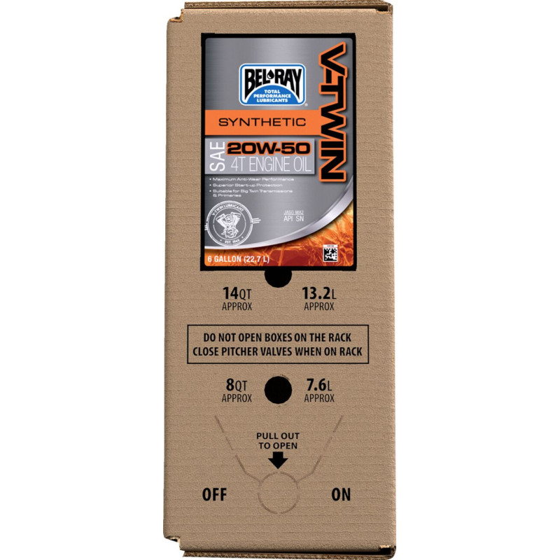 OIL VTWIN SYNTHETIC 20W50 6 GAL. BAG IN A BOX