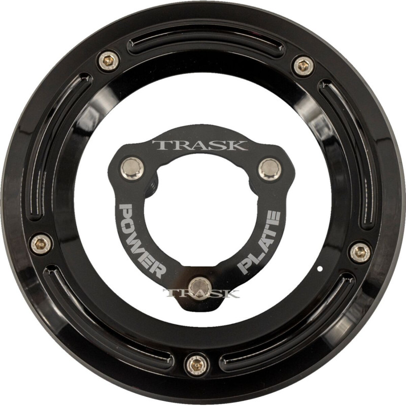 DERBY COVER AND POWER PLATE KIT M8 FL BLK/BLK