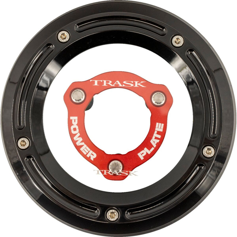 DERBY COVER AND POWER PLATE KIT M8 FL BLK/RED