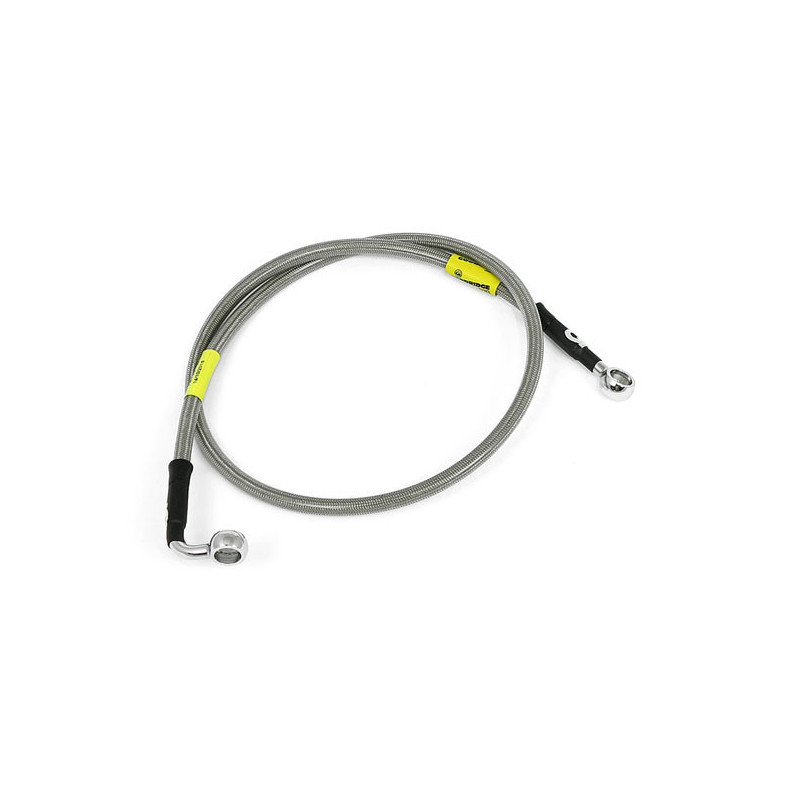 MCS by Goodridge brake line front, stainless clear coated