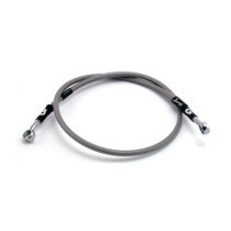 MCS by Goodridge brake line front, stainless clear coated