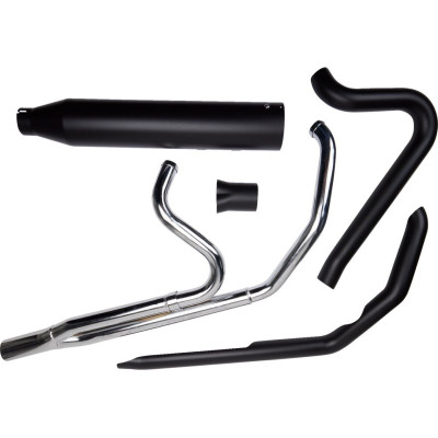 EXHAUST SYSTEM OUTLAW-SR   BLACK W/O END CAP