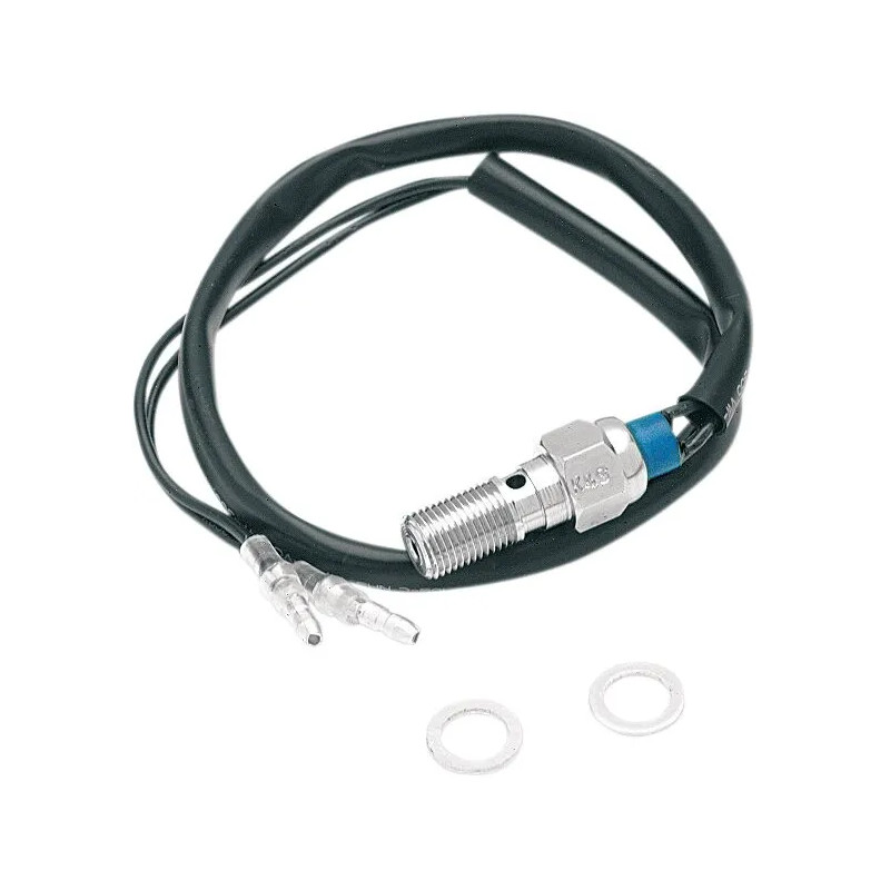 Contacteur Feu Stop Hydraulique K&S - Banjo Simple 7/16"-24 - Chromé