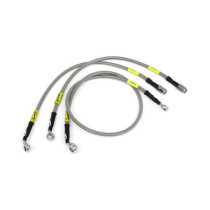 MCS by Goodridge brake line front, stainless clear coated