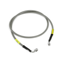 MCS by Goodridge brake line front, stainless clear coated