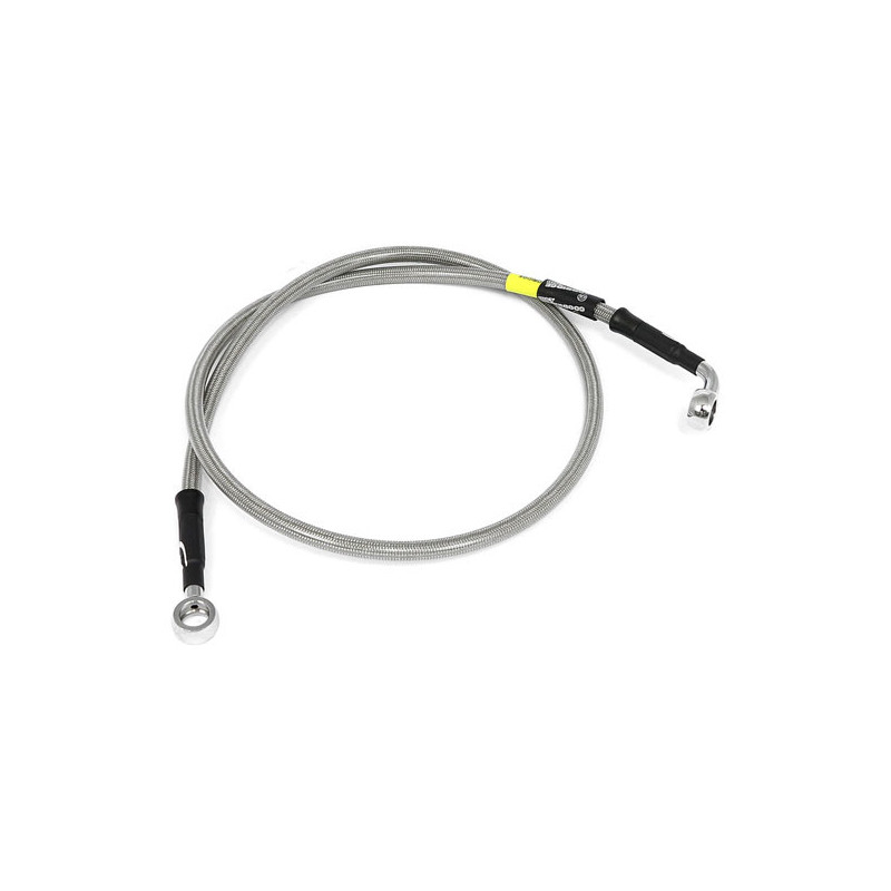 MCS by Goodridge brake line front, stainless clear coated