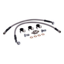 MCS by Goodridge brake line rear, stainless clear coated