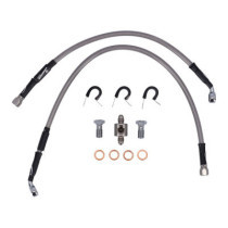 MCS by Goodridge brake line rear, stainless clear coated