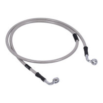 MCS by Goodridge brake line front, stainless clear coated