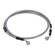 MCS by Goodridge brake line front, stainless clear coated