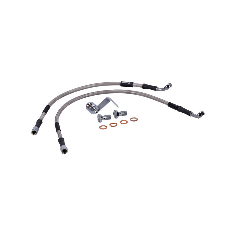 MCS by Goodridge brake line rear, stainless clear coated