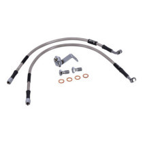 MCS by Goodridge brake line rear, stainless clear coated
