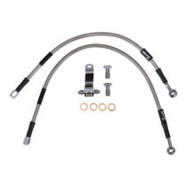 MCS by Goodridge brake line rear, stainless clear coated