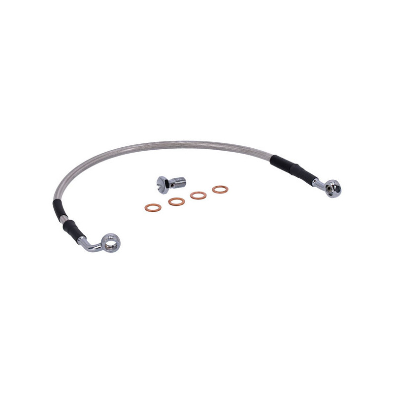 MCS by Goodridge brake line rear, stainless clear coated
