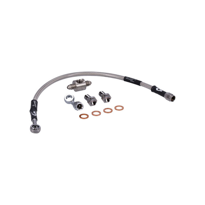 MCS by Goodridge brake line rear, stainless clear coated