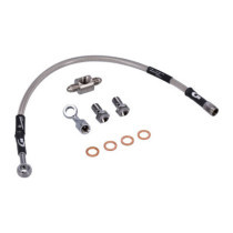 MCS by Goodridge brake line rear, stainless clear coated