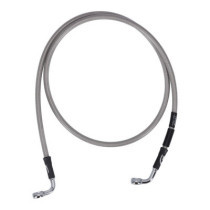 MCS by Goodridge brake line front, stainless clear coated