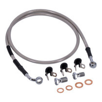 MCS by Goodridge brake line front, stainless clear coated