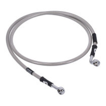 MCS by Goodridge brake line front, stainless clear coated