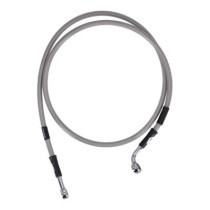 MCS by Goodridge brake line front, stainless clear coated