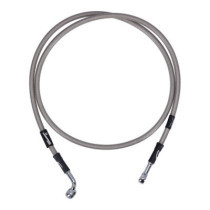 MCS by Goodridge brake line front, stainless clear coated