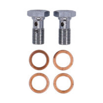 MCS by Goodridge brake line rear, stainless clear coated