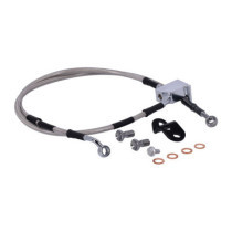 MCS by Goodridge brake line rear, stainless clear coated