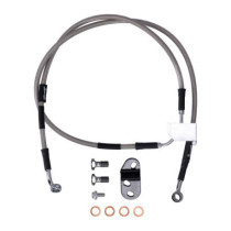 MCS by Goodridge brake line rear, stainless clear coated