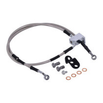 MCS by Goodridge brake line rear, stainless clear coated