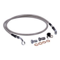 MCS by Goodridge brake line front, stainless clear coated