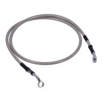 MCS by Goodridge brake line front, stainless clear coated