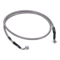 MCS by Goodridge brake line front, stainless clear coated