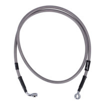 MCS by Goodridge brake line front, stainless clear coated